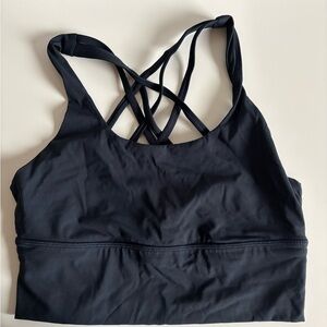 Amazon Black Strappy Crisscross Sports Bra